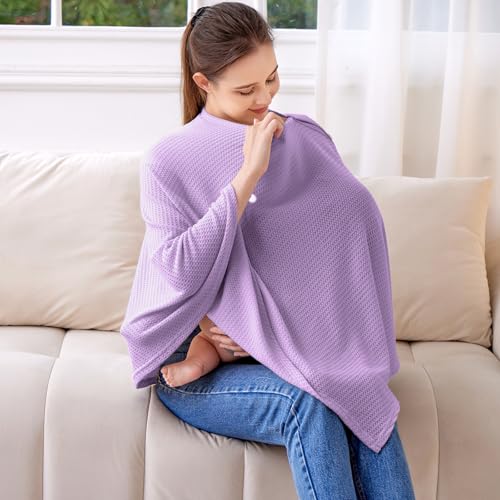 Knit Nursing Cover for Baby Breastfeeding