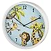 Price comparison product image Hama Safari Children's Wall Clock, Blue, 27.5 x 23.7 x 4.5 cm