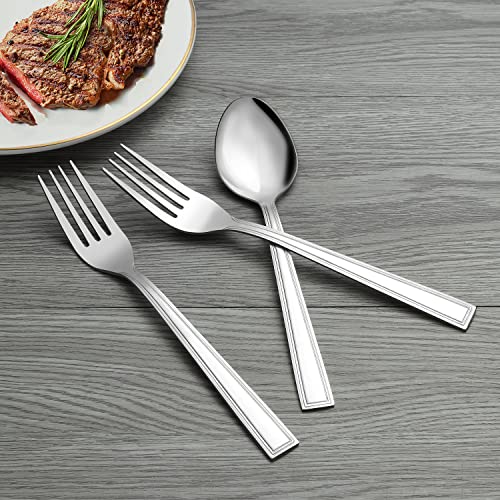 Hunnycook 24 Pieces Forks Set - Stainless Steel Dinner Forks Cutlery Set,Mirror Polished Dinner Fork, Metal Fork for Home/Kitchen/Restaurant or Hotel, Dishwasher Safe(7.76"/19.7cm) - Image 6