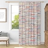 YONGFOTO Cortinas Boho para Dormitorio Moderno Colorido Bohemio Étnico Tribal...