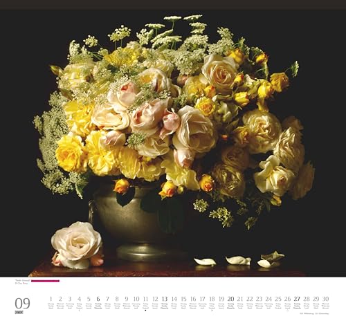 DUMONT - Geliebte Rosen 2026 – Wandkalender 38 x 36 cm – Rosensträuße von Clay Perry für Blumenliebhaber: Beloved Roses - Adorables roses
