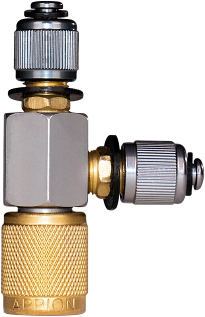 Replacement for Appion CTEE14 MegaSeal Low-Loss Charging T-Fitting 1/4in FL