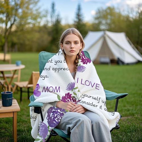 Mom Blanket, Birthday Gifts for Mom, Fall Mother Gifts from Daughter Son - image 6