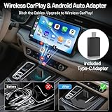 onffo 2 in 1 Wireless Carplay Adapter UK, 2025 Upgrade Apple Car Play USB, Plug & Play, Mini & Stable, Android Auto Wireless Adapter UK, Compatible with iPhone iOS 10+/Android 10+ - Image 8