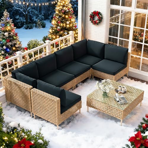 LHBcraft Piece Wicker Outdoor