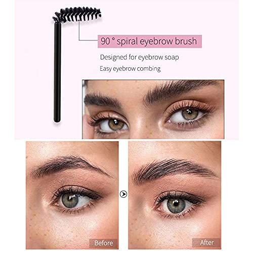 2 Pack Eyebrow Soap Kit, 4D Brows Gel Long Lasting Eyebrow Setting Gel Waterproof Eyebrow Makeup Balm Pomade Cosmetics (0.7 Ounce (Pack Of 2)) #TOP4