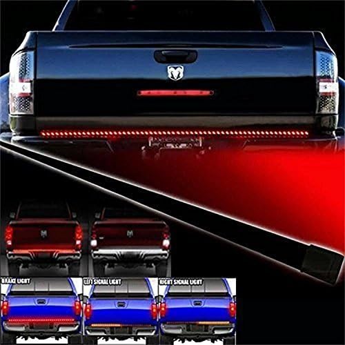 Waterproof 60" Red/white Tailgate LED Strip Light Bar Truck Reverse Brake Turn Signal Tail for Ford GMC Chevy Dodge Toyota Nissan Honda Truck SUV 4x4 Dodge Ram