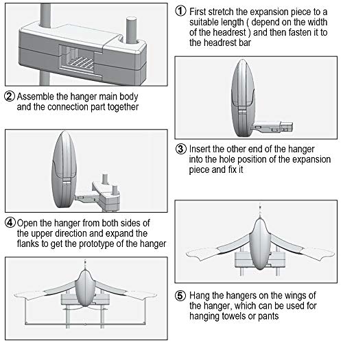Car Coat Hanger With Backseat Storage Hook, For All Kinds Of Clothes Jackets Suits Handbags, Purses, Coats, And Grocery Bags – Universal, Foldable, Suitable For Automotive, Rv, Truck, Suv (1 Pack) #TOP7