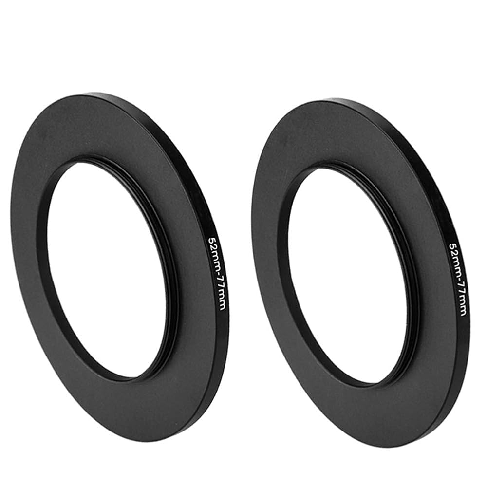 アクセサリー Dr.I Amazon.com : (2 Pcs) 52-77MM Step-Up Ring Adapter, 52mm to