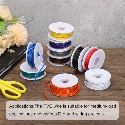 Fil électrique 24 AWG de qualité supérieure en cuivre étamé isolant - 6