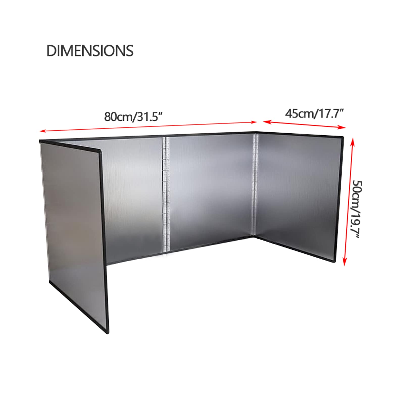 Paraschizzi Cucina Protezione Antispruzzo Portatile Protezione Antispruzzo per Fornello da Cucina Proteggi Schermo, Pannello Paraspruzzi Pieghevole in Acciaio Inossidabile (45 * 80 * 50cm)