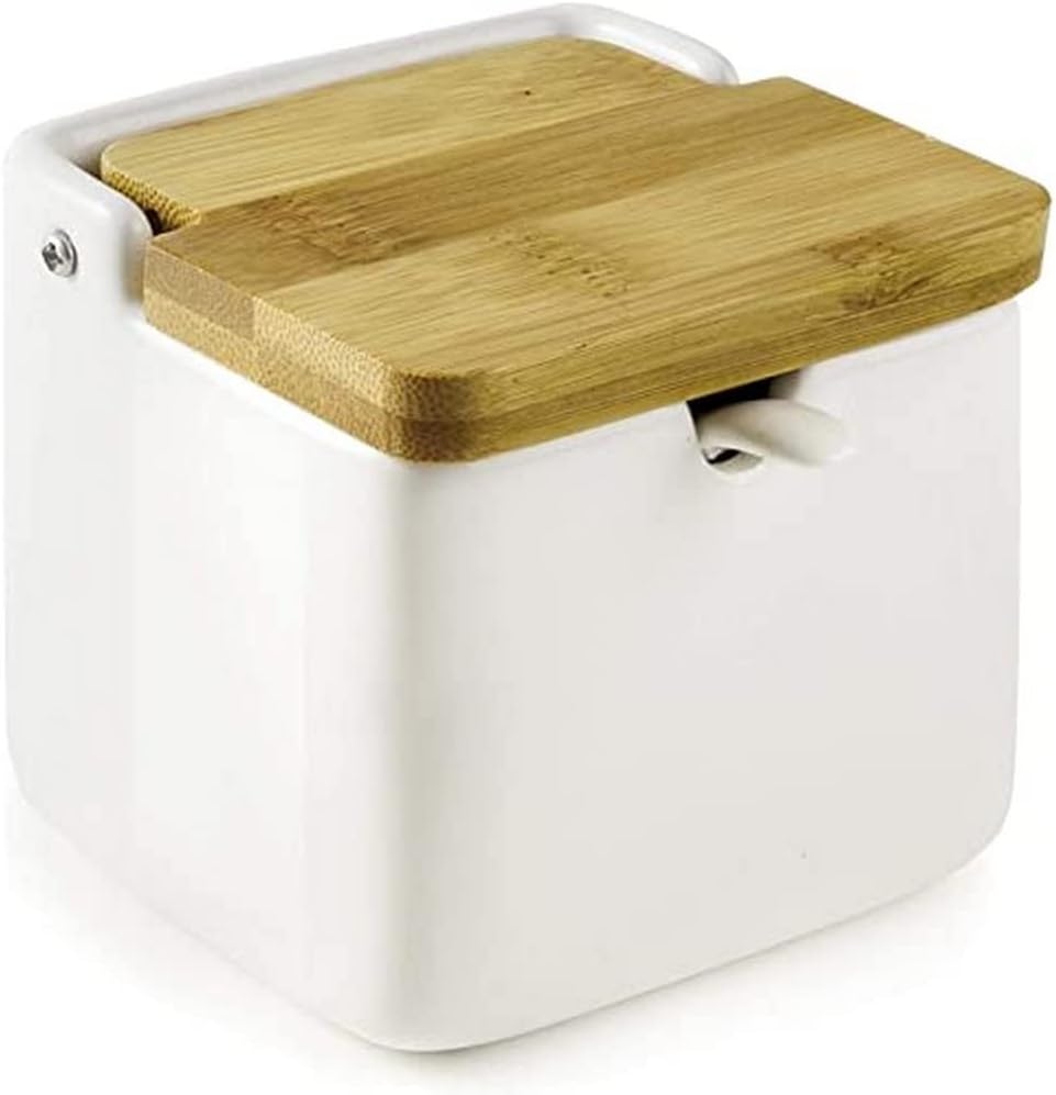 IBILI 714800 Salt/Sugar Shaker with Spoon, 8 x 8 x 8 cm
