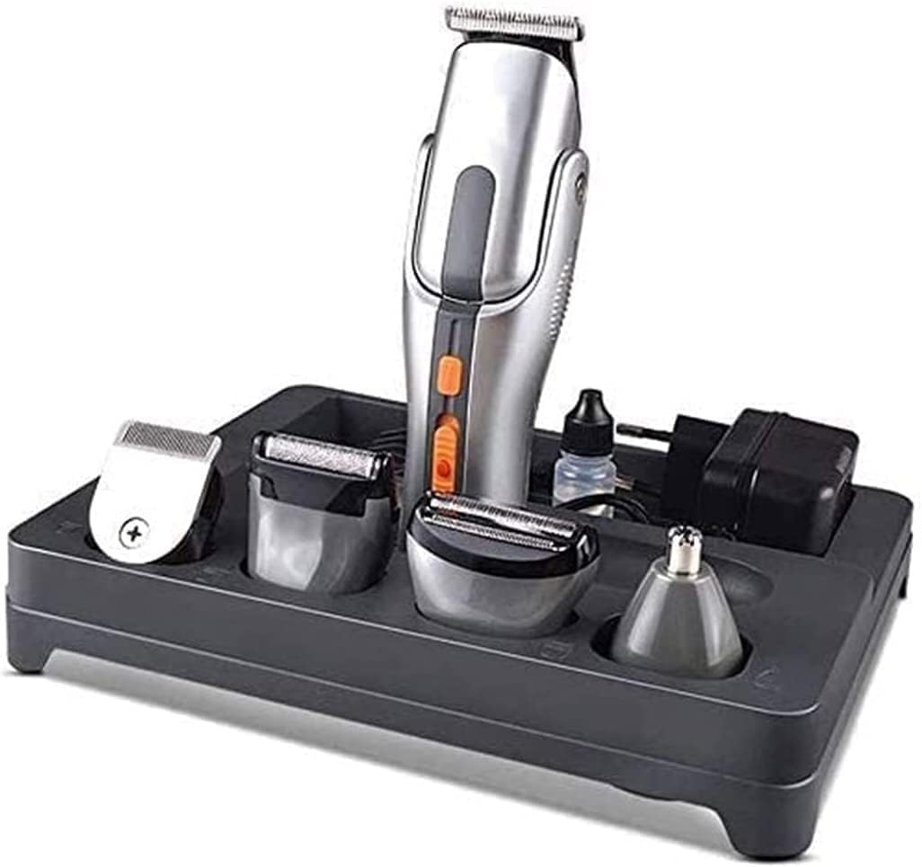 Hair Clippers for Men, 5 in 1 Mens Grooming Kit Professional Beard Trimmer Rechargeable Hair Clippers Multi-Purpose Mustache Trimmer Waterproof Nose& Ear Body Trimmer for Men Father Husband Boyfriend