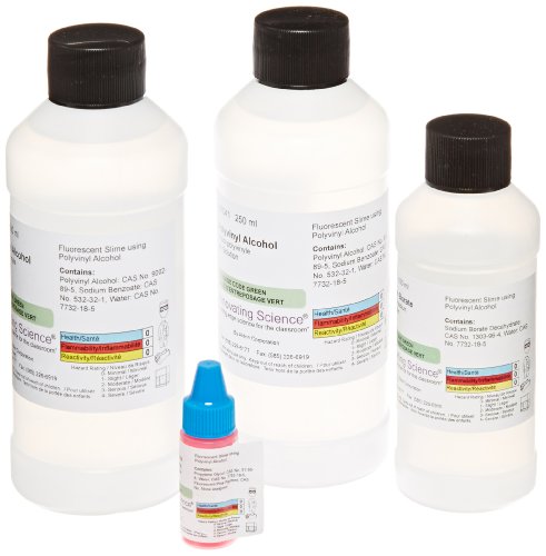 Innovating Science Fluorescent Slime Using Polyvinyl Alcohol Chemistry Demo Kit