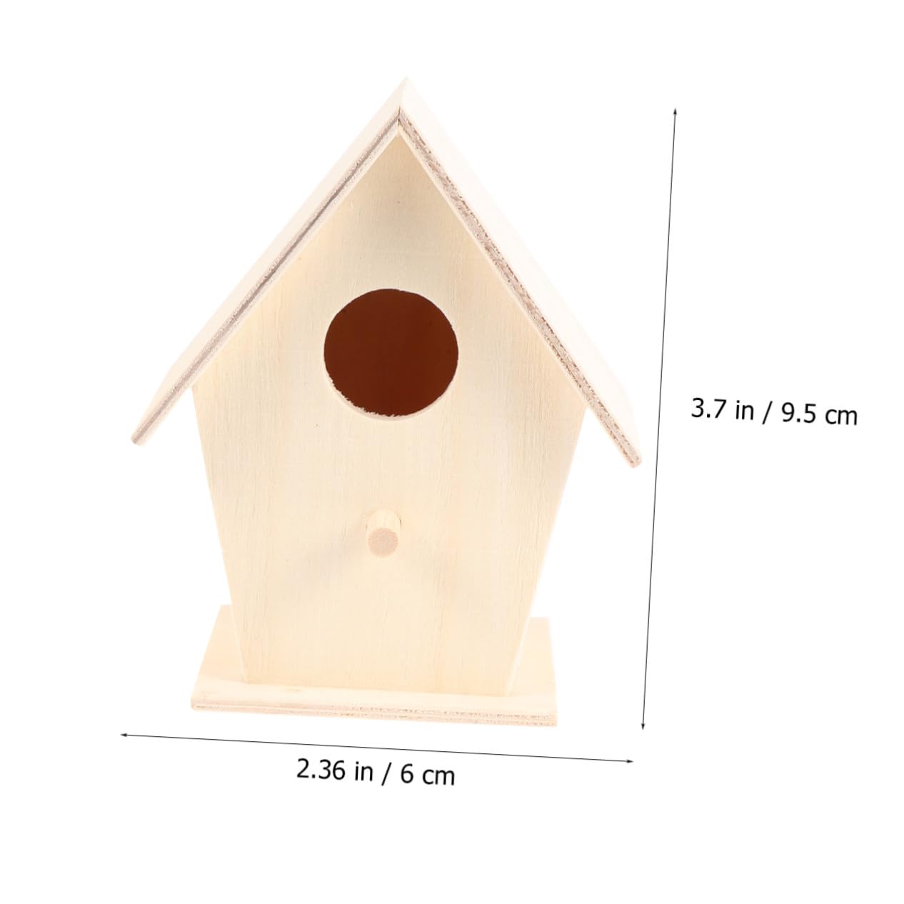 6 Stück Teiliges DIY Holz vogelhaus Bausatz mit Dickem Seil zum Aufhängen Stabiler Standfuß Pädagogisches Bastelspielzeug für Bemalen und Dekorieren Dekoratives Desktop ornament