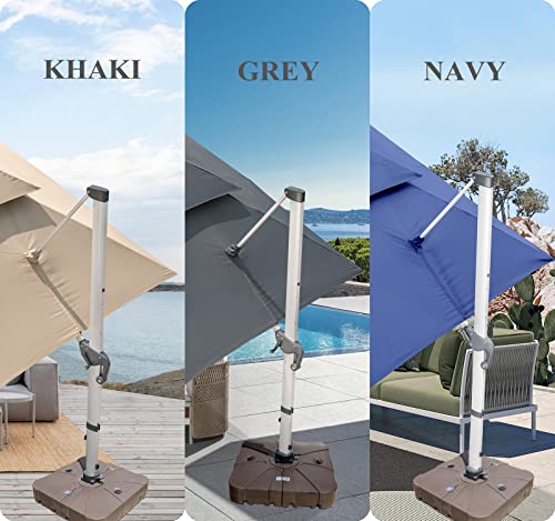Produktbild von Schirmständer Sonnenschirm UNIGARDIA Sonnenschirmständer Mit Rollen – Befüllbar Mit Wasser/Sand (bis 76kg), Für Schirme 32-38mm Ständer Auf