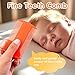 Cradle Cap Brush for Babies, Baby Bath Essentials with Silicone Scrubber Bath Sponge Dual-Sided Comb for Newborns Toddlers Boys Girls (Orange, Set of 5)