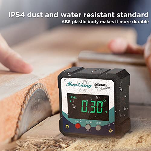 Sanliang Digital Level Angle Gauge Meter Magnetic Electronic Level Angle Finder Tool Protractor Inclinometer Woodworking Tools With Magnet For Construction thumb #1