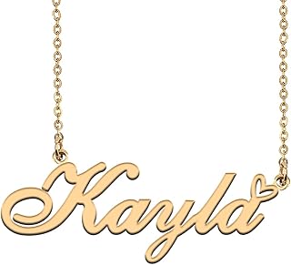 سلسلة بتصميم أي اسم مصنوعة خصيصًا حسب الطلب للنساء من الفضة والذهب من هوان زون