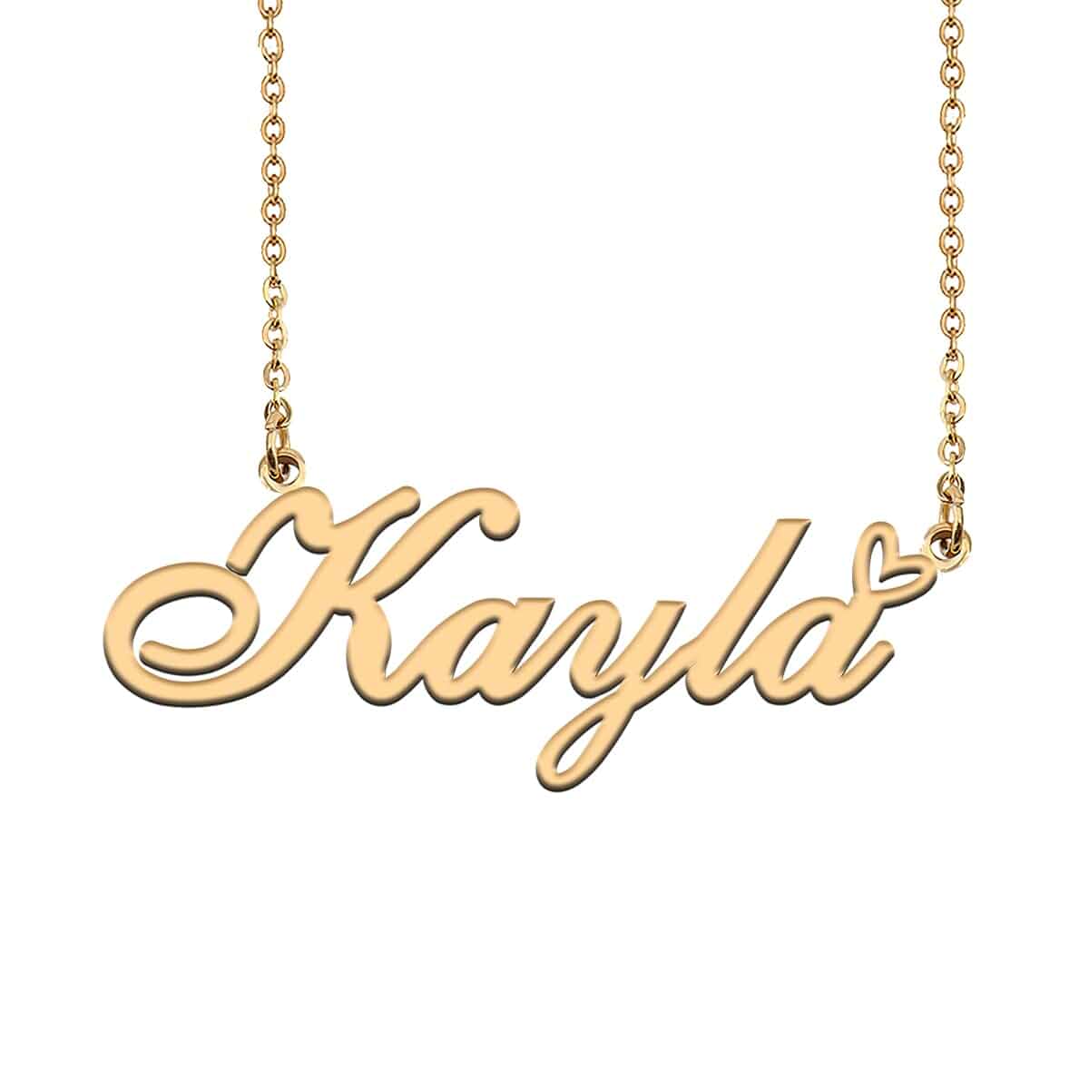 HUAN XUN Custom Name Necklace for Women Stainless Steel Customized Jewelry 18k Gold Plated Nameplate Heart Pendant,Adjustable Delicate Chain,Personalized Gifts for Mother Day Christmas Birthday