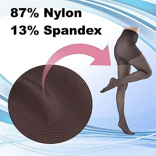 Image of Butterfly Hosiery Women's Plus Size Queen Mild Compression Microfiber Pantyhose