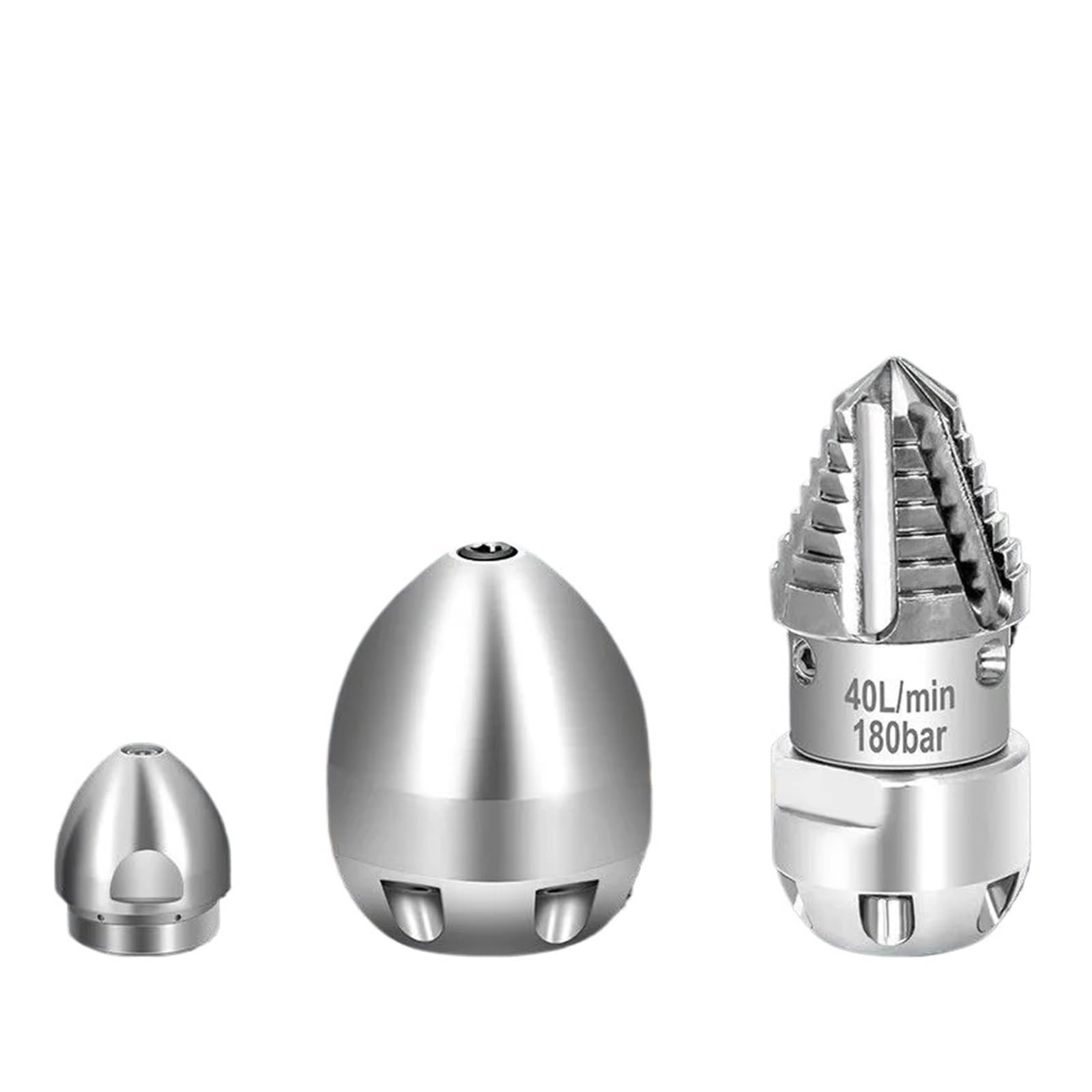 Máquina de limpieza de alta presión M3/8, boquilla de lavado de coches, cabezal de dragado de alcantarillado, limpieza de tuberías(NO.4 M 3off 8 40L)