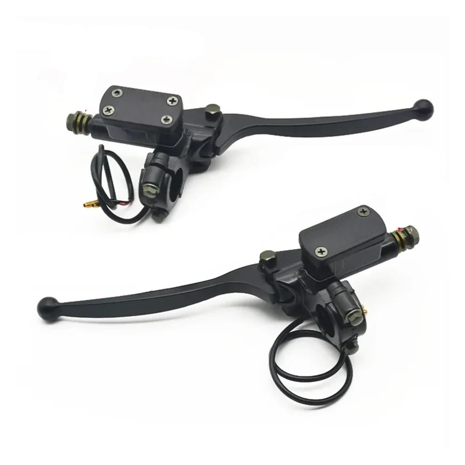 Myzzo 8Mm One Pair Motorcycle Brake Lever Universal Brake Pump Lever Fit For Honda For Yamaha For Suzuki Quad Bike(8Mm One Pair)
