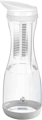 Miniatura 10 de FACHIOO Jarra de filtro de agua de vidrio de 45 onzas filtros de 211 galones llenado rápido de 40 segundos jarra de capacidad de 55 tazas sin BPA