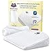 Bassinet Wedge, Baby Wedge Sleep Positioner & Bonus Swaddle by ModTickles - Newborn Baby Incline Pillow and Baby Acid Reflux Relief - Elevated Mini Crib Pillow for Infants - Babies Anti Reflux Insert