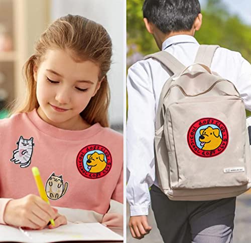 Ulricar Cool Dogs Club Patch Cartoon Animal Embroidery Cute Dogs Iron On/Sew On Applique For Dress Jeans Jackets Backpacks Applique Diy Accessory, Multicolor (Wjh-Yf7) #TOP4