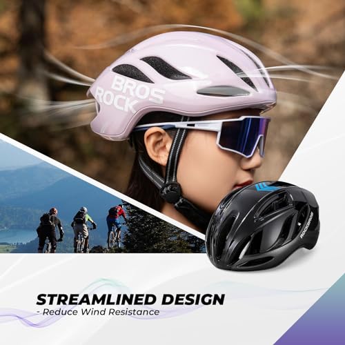ROCKBROS Bike Helmet Lightweight Cycling Helmet for Men Women Adult Breathable Mountain Bike Helmet 57-61cm Adjustable Road Bike Helmet with 10 Colors - Image 4