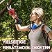 Schnurlose Elektrische Gartenschere,40mm Akku astschere Schnittdurchmesser, 21V 2000mAh Akkus & Ersatzklingen Set, 6–8 Arbeitsstunden,Astschere für Rebschere, Baumschere, Rosenschere