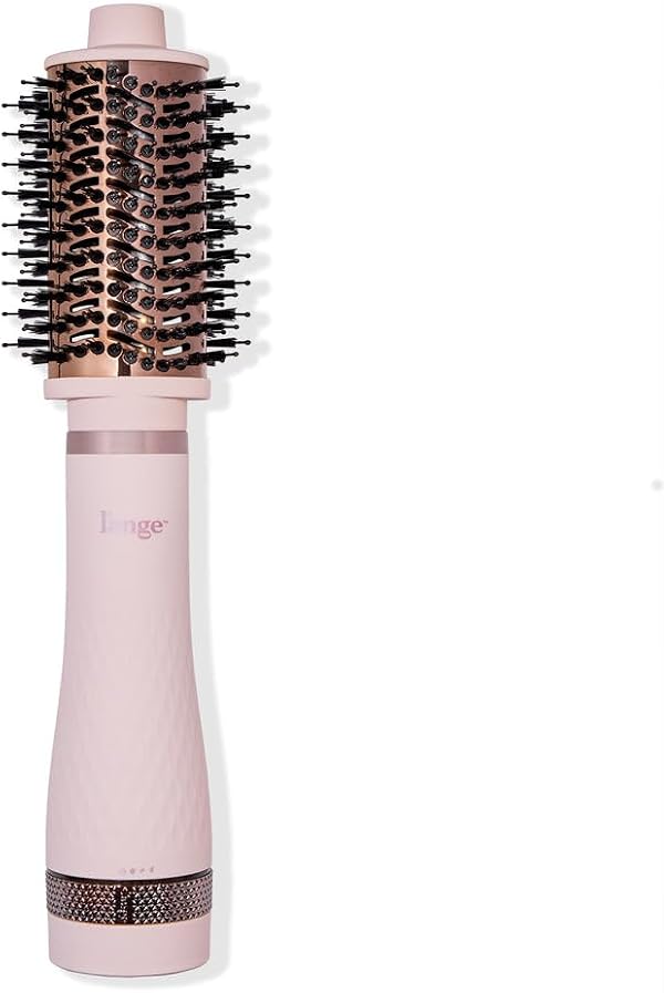 L'ANGE HAIR Multi-Volume Series Blow Dryer Brush | Interchangeable Hair Dryer Brush with Ionic Titanium Barrel for Smooth, Voluminous Styling | Blush - Oval 60mm