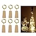 Produktbild MMLC 6Pcs Kork Geformt LED Nachtlicht Sternenlicht Weinflasche Lampe für Party Decor Beleuchtung Lichter LED Copper Light (Gelb)