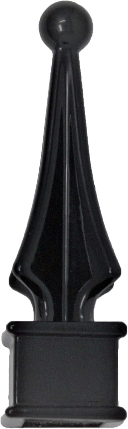Fence Finial Toppers for Square Post | Four-Sided Spire | Premium USA Made | Black Polypropylene Plastic (25 Pack, Fits 3/4 in.)