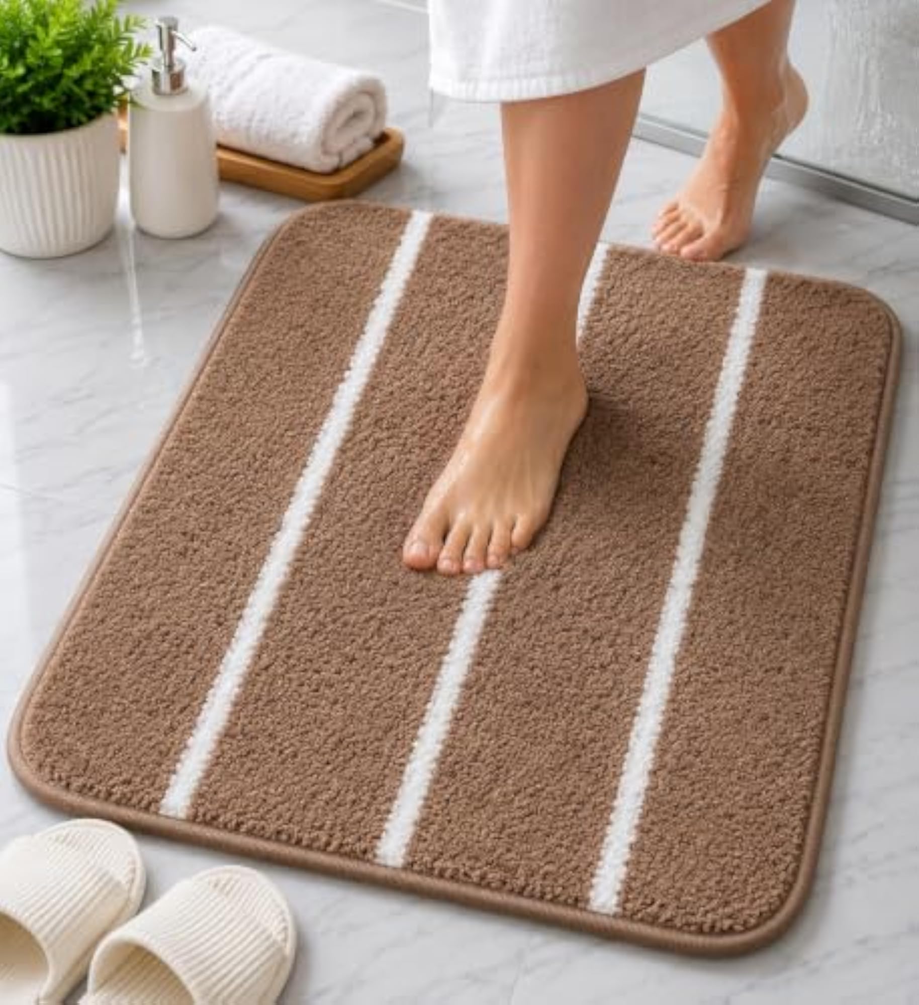 Soft Microfiber Quick Dry Non-Slip Bath Mat