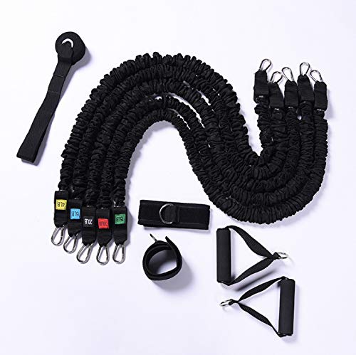 Resistance Band Set Gym Long Elastic Pull Frauen Männer Schwer mit Griff Home Fitness Pedal Stretching Latex Krafttraining Mode Yoga A.