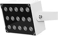 Vista 2 de Univivi Iluminación IR 15 LEDs 90 grados gran angular IR luces para visión nocturna IP67 impermeable 850nm luz infrarroja para cámara de vigilancia