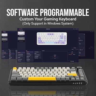 MechLands AJAZZ AK820 MAX HE Hall Effect Magnetic Gaming Keyboard, Adjustable Actuation, 8KHz Polling Rate, Wired Rapid Fast Keyboard, Creamy Gasket, RGB Backlight, NKRO for Win/Mac (Black)
