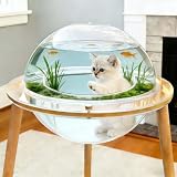 Interactive Orbit Fish Tank for Cats, 2 in 1 Cat Aquarium Fi...