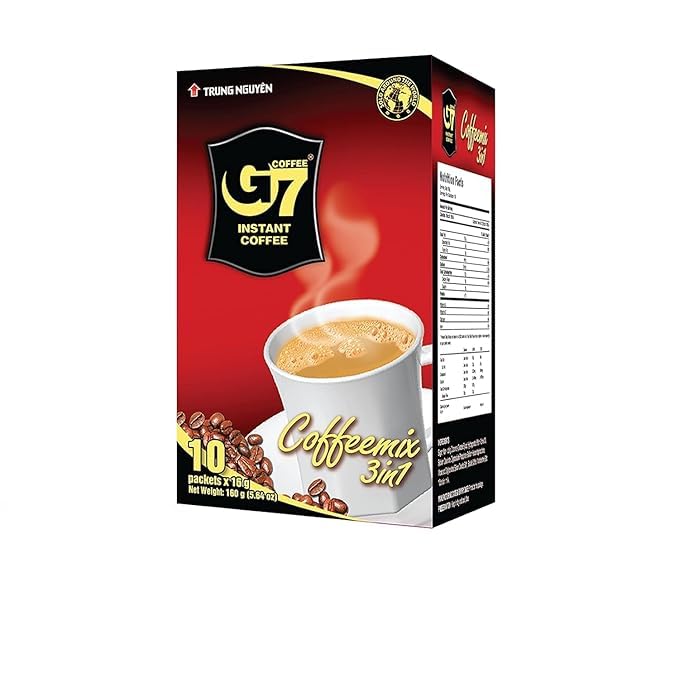 - G.7 Instant Coffee Mix 3in1 (10 sachet)