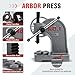 CXRCY Arbor Press 1 Ton with Hand Wheel, Cast Iron Heavy duty Manual Arbor Press 1 Ton, 5.5