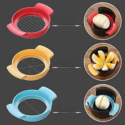 Image of Oblivion 3 in 1 Stainless Steel Multifunction Slicer | Wire Cutter Soft Boiled Eggs Fruit Chopper /Divider /Dicer /Cutter Slicing Widget Slicing Cutter for All Kitchen (Multicolor)