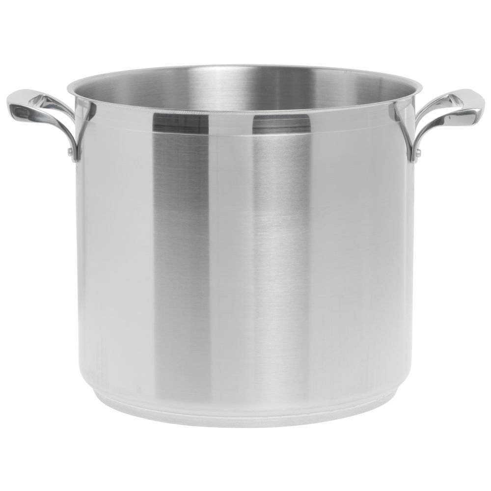 Browne (5723916) 16 qt Stainless Steel Deep Stock Pot by Browne Foodservice – 16 Quarts, Stainless Steel, Silver, Model 57 23916