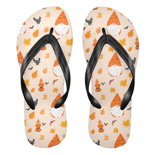 Burbuja Gnomes in Halloween Costumes Flip Flops for Women Men, Soft Thong Sandals Rubber Slippers for Pool Beach Essentials