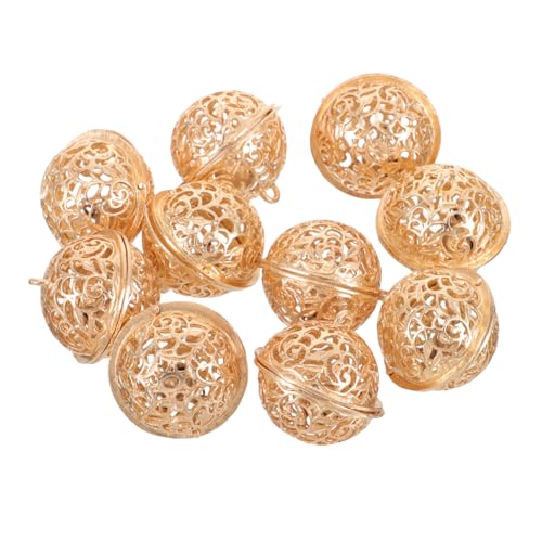 UPKOCH 10pcs Outdoor Alloy Dog Bells for Hiking and Jogging, Anti-lost Pet Collar Bells with High-volume Warning Sound Suitable for Backpack and