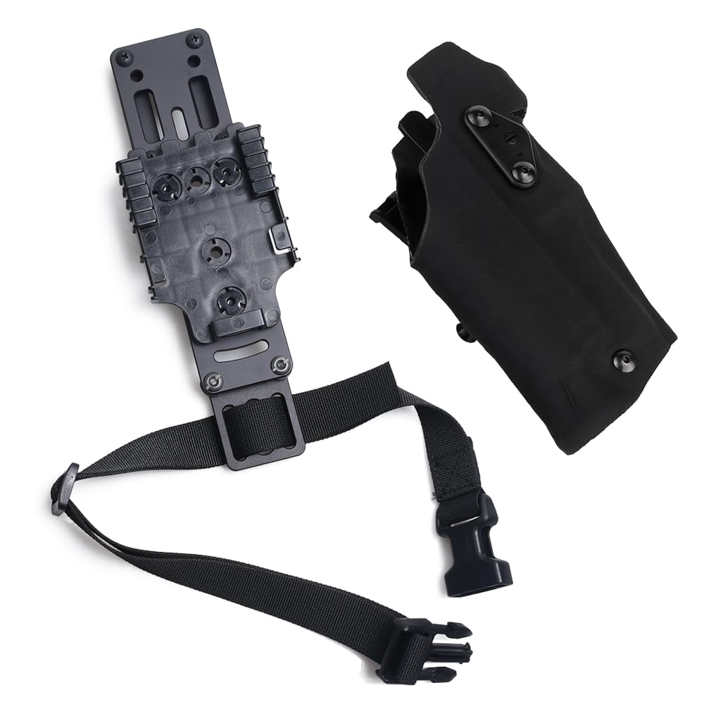 ACEXIER Holster Pistolet Tactique ALS Locking Compatible G17 + X300 Lamp Metal Modular Gun Holster Adapter Hunting Airsoft Gear