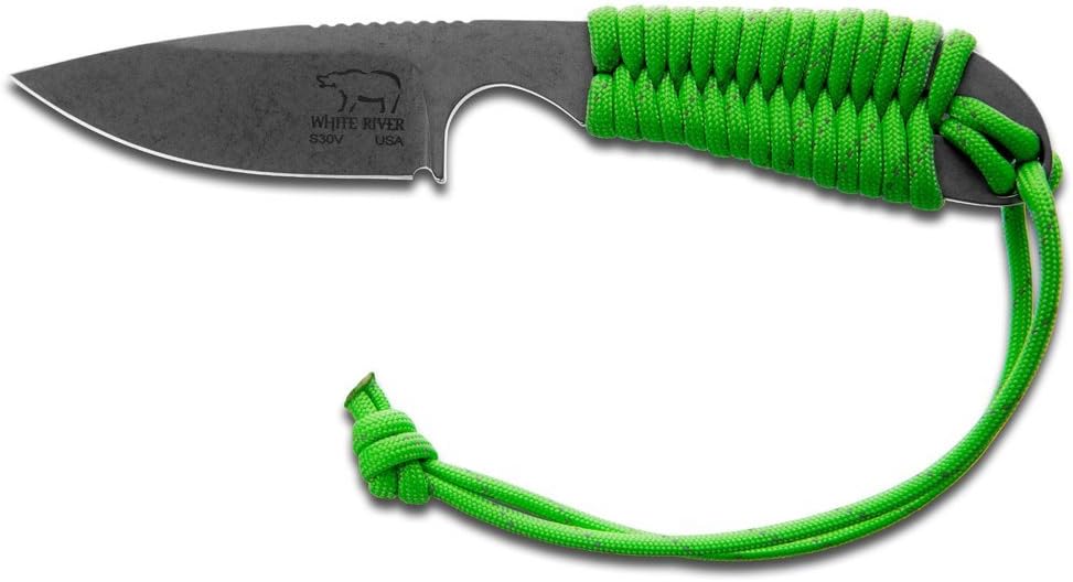 WHITE RIVER WRBP-RG Green Paracord Tool Hunting Reflective Neon Handle knife