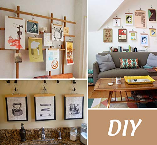 Wooden Pant Hangers, Lemonfilter 12 Pack Pant Hangers Wood With Non Slip Padded Velvet, Non Slip Pants Pangers With 360° Swivel Hook, Natural Wooden Dress Pants Hangers For Men, Skirts, Trousers, Wigs #TOP7