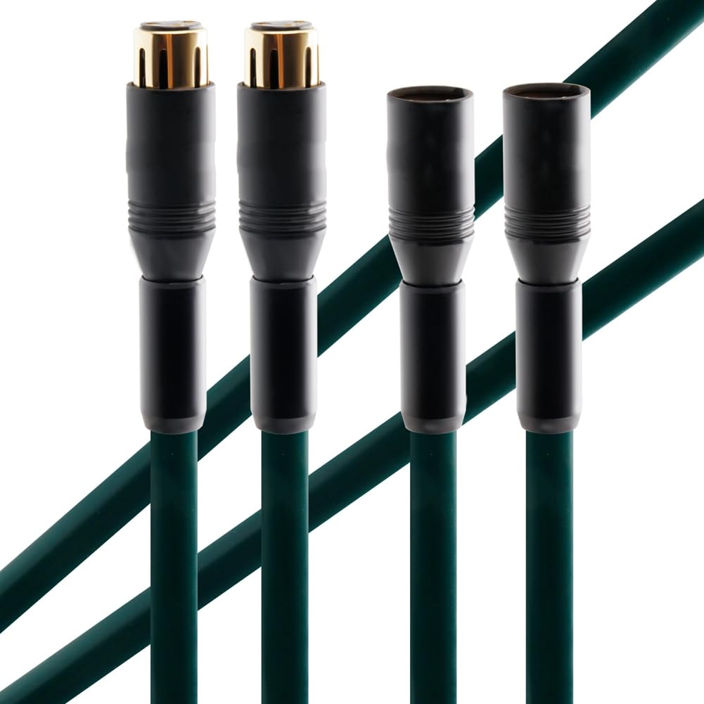Cable XLR Balanceado de Cobre Monocristalino -220 para Audiófilos. Cable de Audio HiFi. Cable de Señal. Cable de Conexión Estéreo. 1,5 M.